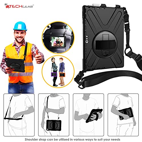 [X-Case] Rugged Armour Case with Stand, Hand & Shoulder Strap for Microsoft Surface Pro 7 / 7 Plus 6 5 4 12.3"