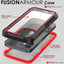 [Fusion Armour Case] Premium Slim Hybrid Tough Heavy Duty, Clear Back Bumper Case for iPhone 12 Mini