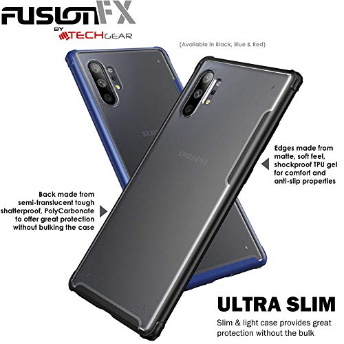 [Fusion FX Case] Slim & Light Tough Fused Gel Bumper & Hard Back Matte Case for Samsung Galaxy Note 10 Plus