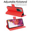 [Wallet Case] Protective Cover with Cash & Card Holder, Stand and Wrist Strap For Samsung Galaxy S20 FE