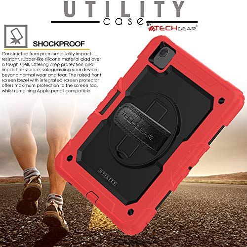 [UTILITY Case] Full Body Shockproof Case with Stand, Hand & Shoulder Strap for Apple iPad Air 5 / Air 4 10.9"