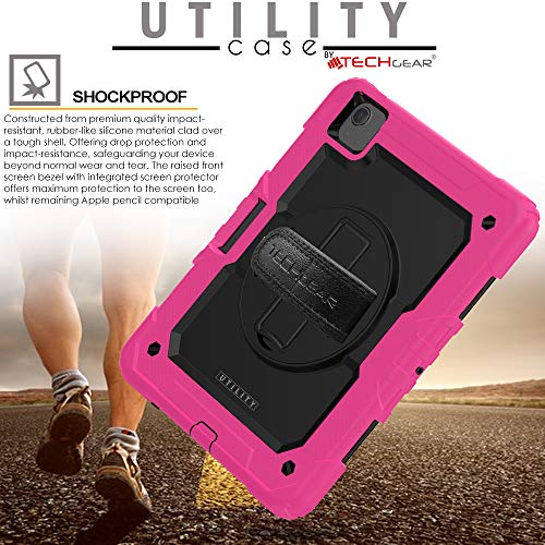 [UTILITY Case] Full Body Shockproof Case with Stand, Hand & Shoulder Strap for Apple iPad Air 5 / Air 4 10.9"