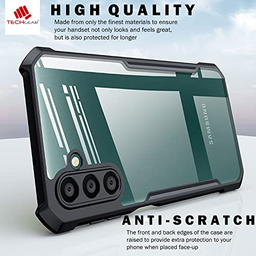 [Fusion Armour Case] Premium Hybrid Tough Heavy Duty, Clear Back, Bumper Case for Samung Galaxy A04s