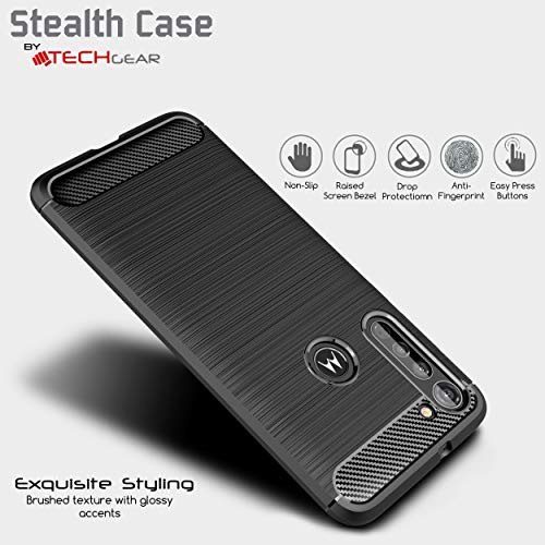 [Stealth Case] Motorola Moto G8 Soft Protective Slim Cover with Carbon Fibre Detailing