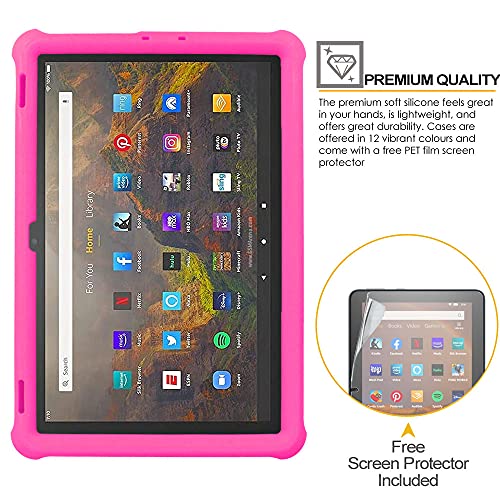 [Bumper Case] Shockproof Soft Easy Grip Case for Amazon Fire HD 10" / HD 10 Plus 11th Generation / 2021