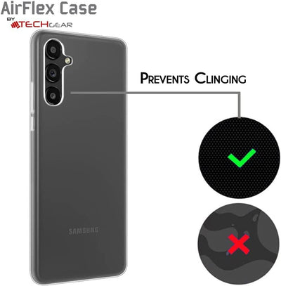 [AirFlex Case] Crystal Clear Slim & Light, Protective,  Soft Gel Cover for Samsung Galaxy A34 5G