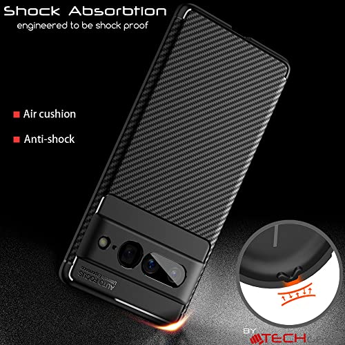 [CarbonFlex Case] Premium Shockproof Soft Slim Cover with Carbon Fibre Effect For Google Pixel 7 Pro