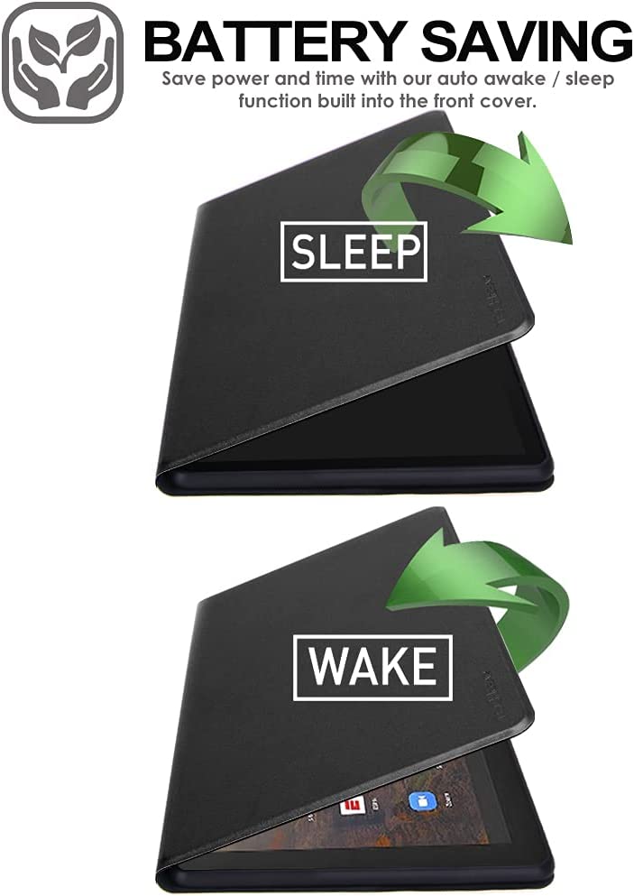 [Smart Case] Slim Stand Cover with Auto Sleep/Wake for Amazon Fire HD 10 / HD10 Plus (2021 / 11th Generation)