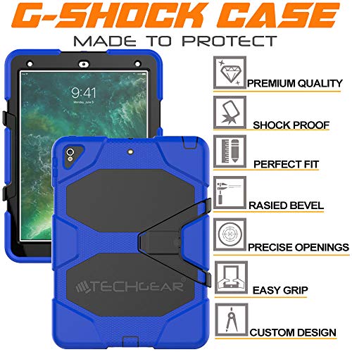 [G-SHOCK Case] Heavy Duty Long Survival Screen Protector Case for Apple iPad Air 3 2019, iPad Pro 10.5"