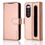 [Leather Wallet Case] Protective Cover with Cash & Card Holder, Stand and Wrist Strap For Samsung Galaxy Z Fold 4