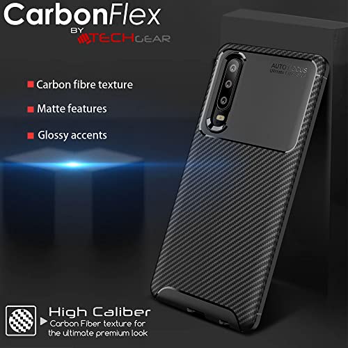 [CarbonFlex Case] Premium Shockproof Soft Slim Cover with Carbon Fibre Effect For Huawei P30