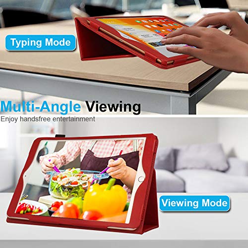 [Folio Case] Smart Cover Stand with Auto Sleep/Wake & Hand Strap For Apple iPad 10.2" 2021 / 2020 / 2019 [9th / 8th / 7th Generation]