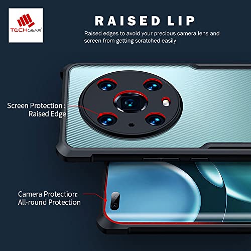 [Fusion Armour Case] Premium Hybrid Tough Heavy Duty, Clear Back, Bumper Case for Honor Magic 4 Pro 5G