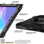 [X-Case] Rugged Armour Case with Stand, Hand & Shoulder Strap for Samsung Galaxy Tab Active 4 Pro / Active Pro 10.1" (SM-T540 T630 T637)