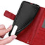 [Wallet Case] Protective Cover with Cash & Card Holder, Stand and Wrist Strap For Samsung Galaxy A50