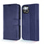 [Leather Wallet Case] Genuine Leather [RFID Blocking] Magnetic Flip Case with Card & Slots and Stand For iPhone 13 6.1"