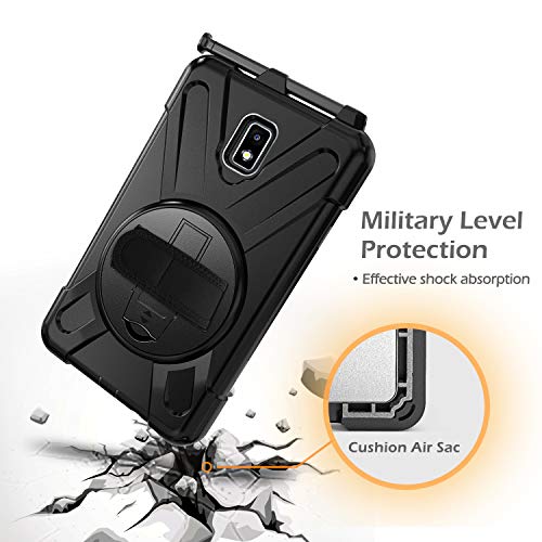 [X-Case] Rugged Armour Case with Stand, Hand & Shoulder Strap for Samsung Galaxy Tab Active 2 8.0" (SM-T390 / SM-T395)