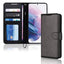[Wallet Case] Protective Cover with Cash & Card Holder, Stand and Wrist Strap For Samsung Galaxy S21 Plus