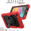 [UTILITY Case] Full Body Shockproof Case with Stand, Hand & Shoulder Strap for Samsung Galaxy Tab A 8.0 2019 (SM-T290 / SM-T295)