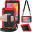 [UTILITY Case] Full Body Shockproof Case with Stand, Hand & Shoulder Strap for Samsung Galaxy Tab A 8.0 2019 (SM-T290 / SM-T295)