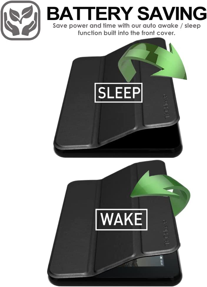 [Smart Case] Slim Stand Cover with Auto Sleep/Wake for Amazon Fire 7 (2022 / 12th Generation)