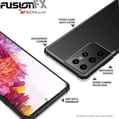 [Fusion FX Case] Slim & Light Tough Fused Gel Bumper & Hard Back Matte Case for Samsung Galaxy S21 Ultra