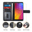 [Wallet Case] Protective Cover with Cash & Card Holder, Stand and Wrist Strap For Motorola Moto E6 Plus