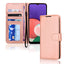 [Wallet Case] Protective Cover with Cash & Card Holder, Stand and Wrist Strap For Samsung Galaxy A22 5G