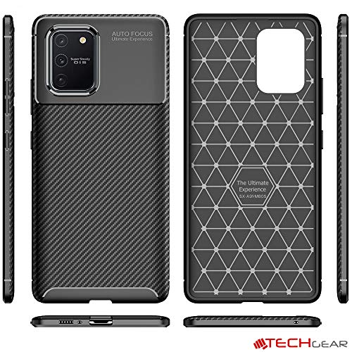 [CarbonFlex Case] Premium Shockproof Soft Slim Cover with Carbon Fibre Effect For Samsung  Galaxy S10 Lite