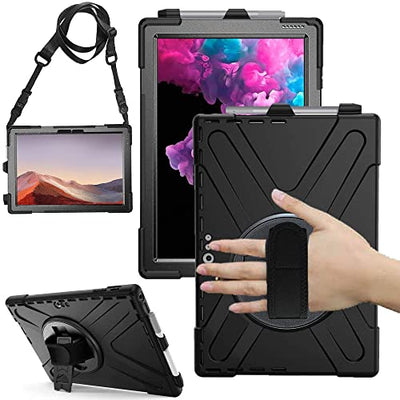 [X-Case] Rugged Armour Case with Stand, Hand & Shoulder Strap for Microsoft Surface Pro 7 / 7 Plus 6 5 4 12.3"
