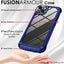 [Fusion Armour Case] Premium Hybrid Tough Heavy Duty, Rugged, Clear Back Bumper Case for Apple iPhone 14 6.1"