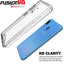 [Fusion HD Case] Shockproof Fused Gel Bumper & Hard Back Slim Clear Cover for Samsung Galaxy A40