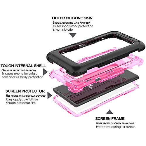 [Contender Case] Samsung Galaxy Note 9 Heavy Duty Case with Built-in Screen Protector, 360 [Full Body] Protective Cover with Kick Stand