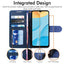 [Wallet Case] Protective Cover with Cash & Card Holder, Stand and Wrist Strap For Oppo A15 / A15s