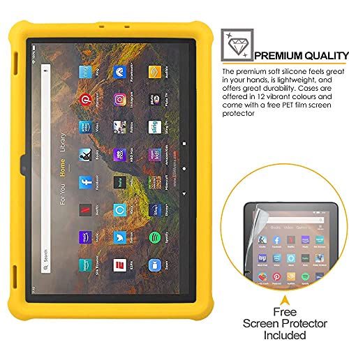 [Bumper Case] Shockproof Soft Easy Grip Case for Amazon Fire HD 10" / HD 10 Plus 11th Generation / 2021