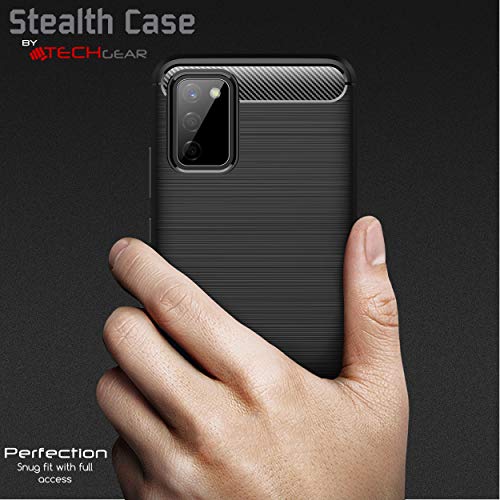 [Stealth Case] Samsung Galaxy A03s Soft Protective Slim Cover with Carbon Fibre Detailing