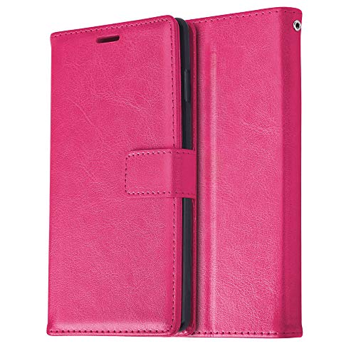 [Wallet Case] Protective Cover with Cash & Card Holder, Stand and Wrist Strap For Apple iPhone XS Max
