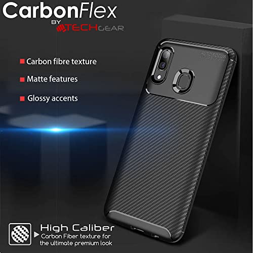 [CarbonFlex Case] Premium Shockproof Soft Slim Cover with Carbon Fibre Effect For Samsung  Galaxy A40
