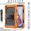 [UTILITY Case] Full Body Shockproof Case with Stand, Hand & Shoulder Strap for Samsung Galaxy Tab A7 Lite 8.7" (SM-T220 / SM-T225)