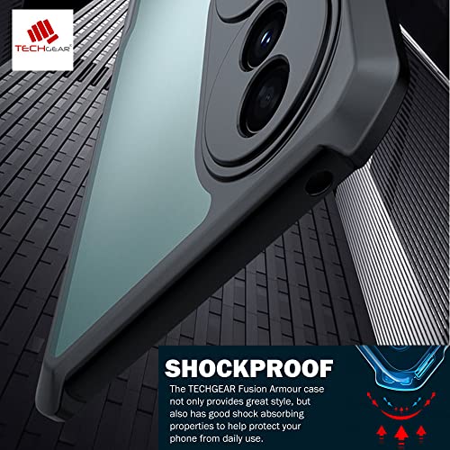 [Fusion Armour Case] Premium Hybrid Tough Heavy Duty, Clear Back, Bumper Case for Honor 70 5G