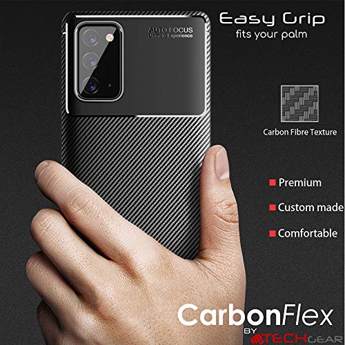 [CarbonFlex Case] Premium Shockproof Soft Slim Cover with Carbon Fibre Effect For Samsung  Galaxy Note 20
