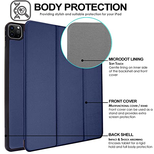 [Smart Case] Slim Stand Cover with Auto Sleep/Wake for Apple iPad Pro 11" 2022, 2021, 2020 & 2018 [4th, 3rd, 2nd & 1st Generations]
