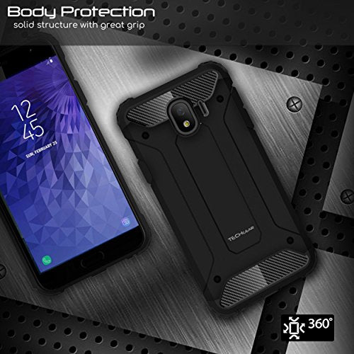 [Tough Armoured Case] ShockProof Dual-Layer Protective Heavy Duty Cover for Samsung Galaxy J4 2018