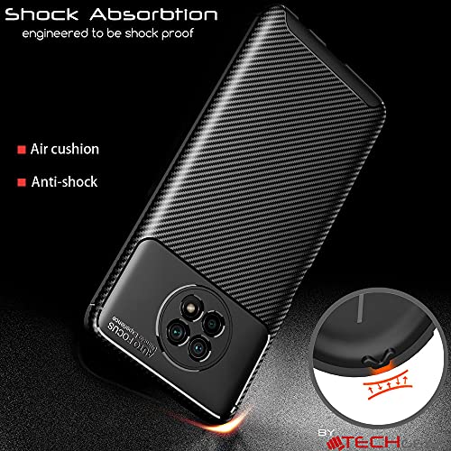 [CarbonFlex Case] Premium Shockproof Soft Slim Cover with Carbon Fibre Effect For Xiaomi RedMi Note 9T 5G