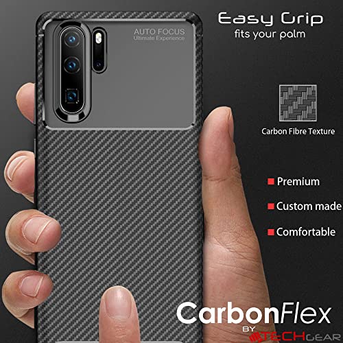 [CarbonFlex Case] Premium Shockproof Soft Slim Cover with Carbon Fibre Effect For Huawei P30 Pro