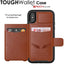 Tough Armoured Wallet 360 ShockProof Case with Card Slots & Stand for Apple iPhone XS Max