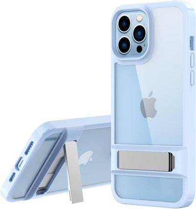 [Fusion Armour Kickstand] Tough Rugged Protective Kickstand Clear Case for Apple iPhone 14