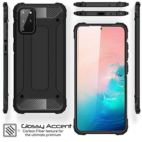 [Tough Armoured Case] ShockProof Dual-Layer Protective Heavy Duty Cover for Samsung Galaxy S20 Plus