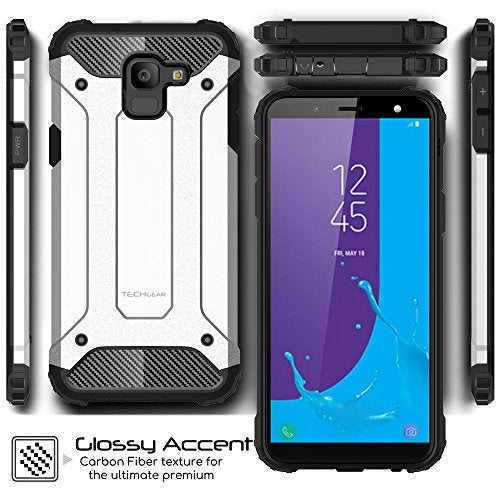 [Tough Armoured Case] ShockProof Dual-Layer Protective Heavy Duty Cover for Samsung Galaxy J6 2018