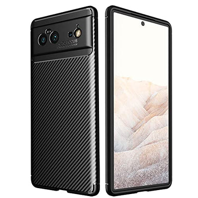 [CarbonFlex Case] Premium Shockproof Soft Slim Cover with Carbon Fibre Effect For Google Pixel 6